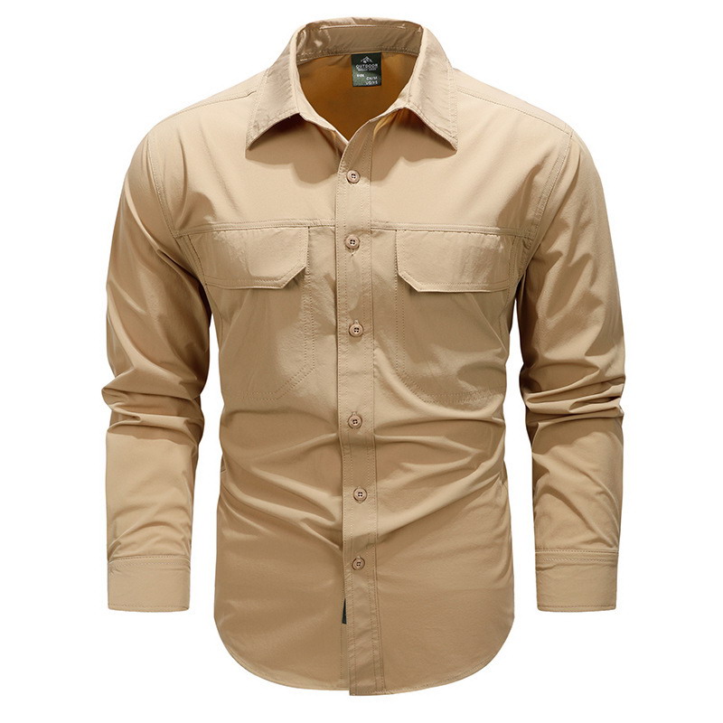 SHL13 Men’s Quick-Drying Long Sleeve Tactical Outdoor Shirt - Image 2
