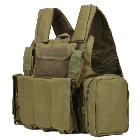 A12 Blackhawk Style Protective Tactical Vest - Outdoor Training Eight-Piece Vest Set