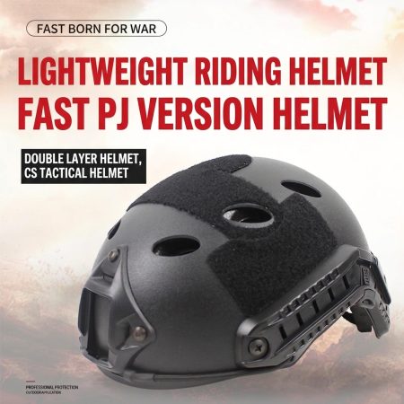 HT02 FAST PJ Tactical Rail Helmet for Outdoor Sports, CS Field Games & Head Protection