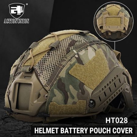 HC03 FAST Tactical Helmet Cover with Battery Pouch and Velcro Panels