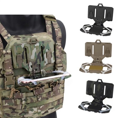 PH01 Tactical MOLLE Chest Mount Phone Holder Navigation Board