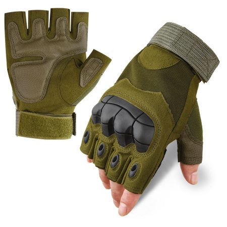 G02 Half-Finger Tactical Gloves with Soft Rubber Knuckle Protection