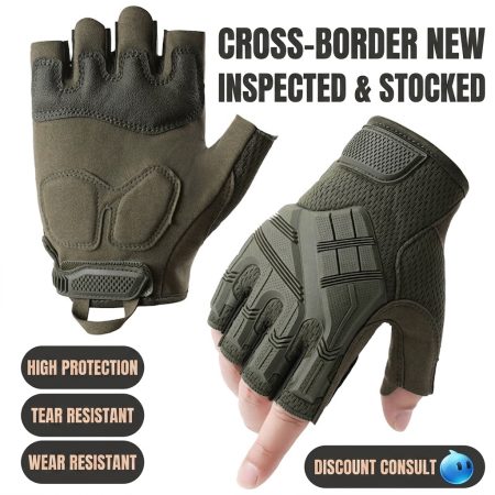 G07 Half-Finger Tactical Gloves with Soft Rubber Protection and Breathable Grip