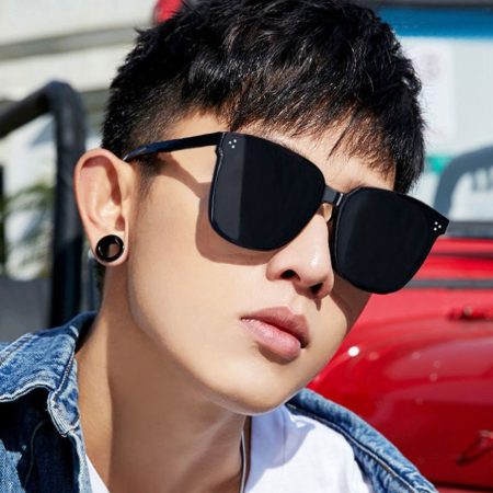 GL26 Lightweight Retro Square Sunglasses with UV Protection for Daily Outdoor Style