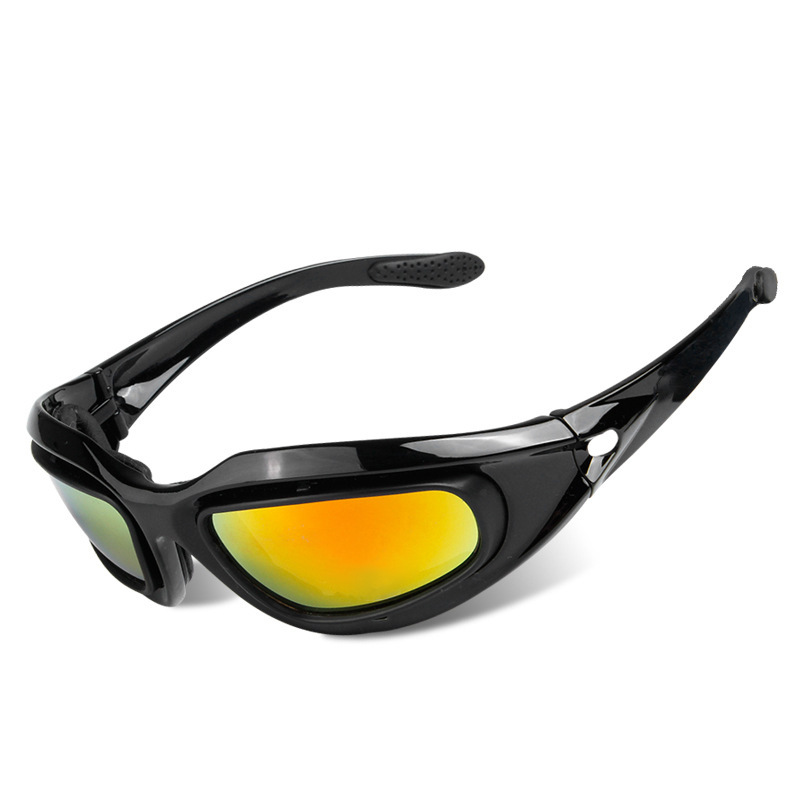 GL23 Retro Tactical Riding Goggles with Sponge Seal and Interchangeable Lenses - Image 7