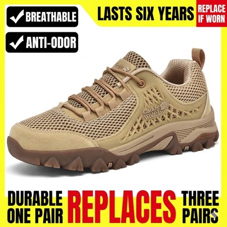 SH10 Men's Breathable Outdoor Trail Hiking Shoes with Rugged Anti-Slip Sole