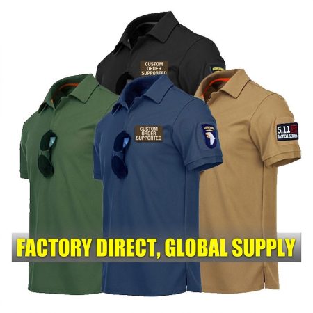 TSS04 Quick-Drying Sports Loose Outdoor Military Fans Physical Training Commuter Security Short-Sleeve T-Shirt for Men