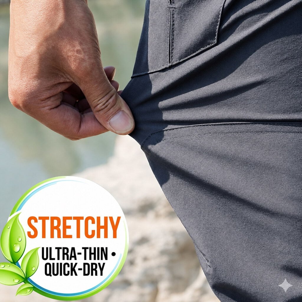 IX08 Quick-Dry Hiking Pants - Lightweight Stretch Outdoor Trousers - Image 4