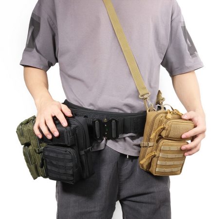BG12 Tactical Mini Crossbody Pouch – MOLLE EDC Phone Waist Bag