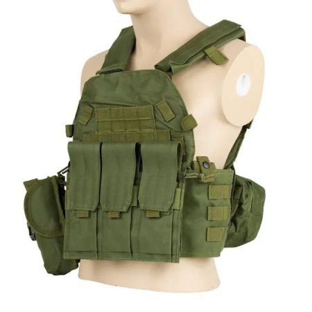 A03 Modular Tactical Vest with Front Utility Pouches and Adjustable Side Panels