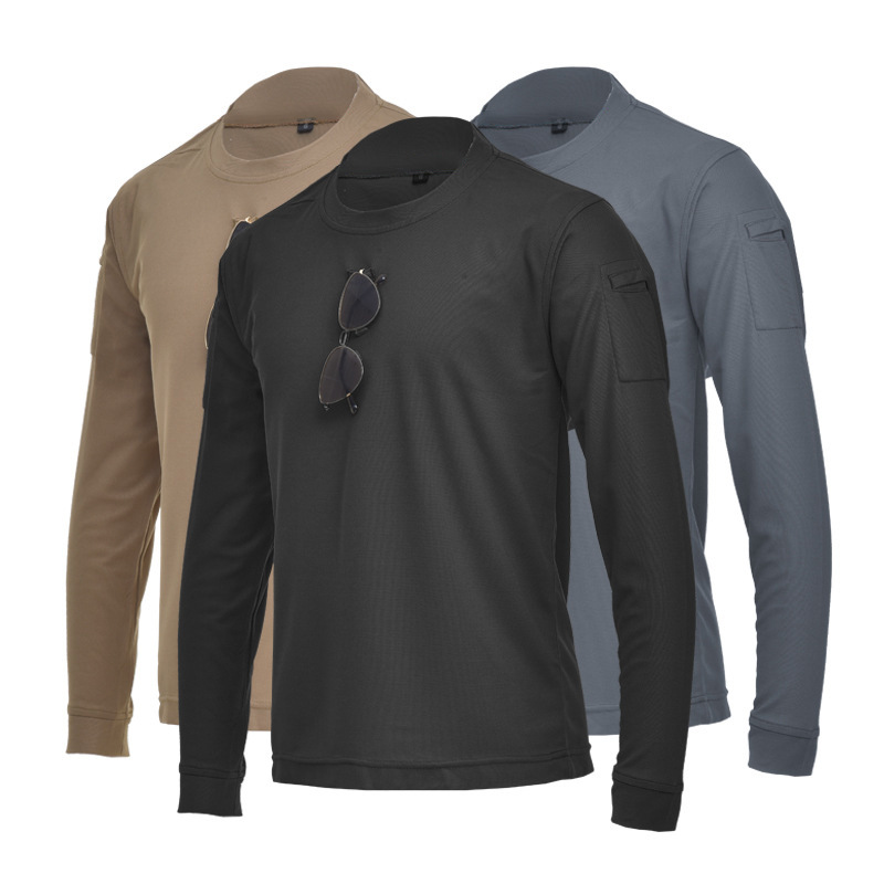 TSL07 Tactical Long-Sleeve Crewneck Shirt – Lightweight Elastic Training Tee for Outdoor & Casual Wear - Image 2