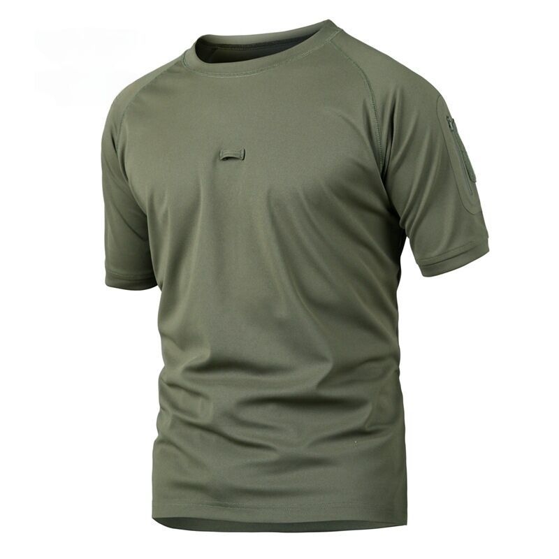 TSS07 Camouflage Tactical T-Shirt – Men's Round-Neck Outdoor Multifunction Short-Sleeved Military Casual Tee - Image 2