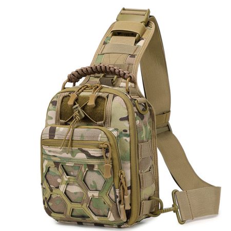 BG10 Tactical Sling Chest Bag – Compact Outdoor Crossbody Pack with Multi-Pocket Storage