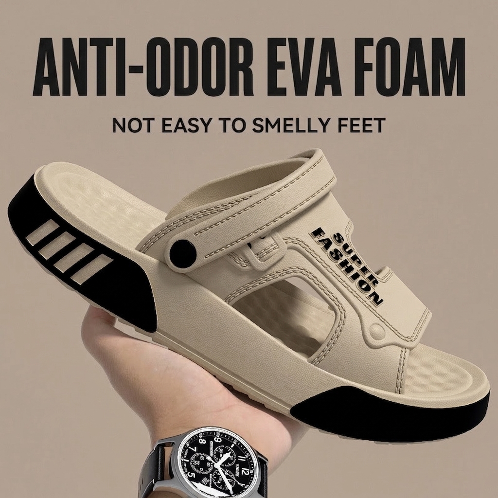 SD01 Men's Outdoor Dual-Purpose EVA Beach Sandals with Non-Slip Wear-Resistant Sole - Image 2