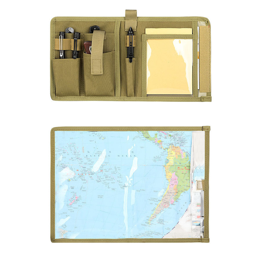 BG56 Multifunctional Waterproof Map Case – Tactical Notebook, Map, and Outdoor Organizer Pouch