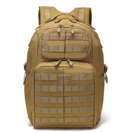BP02 Tactical Outdoor Backpack with MOLLE Front Panel and Large-Capacity Utility Storage
