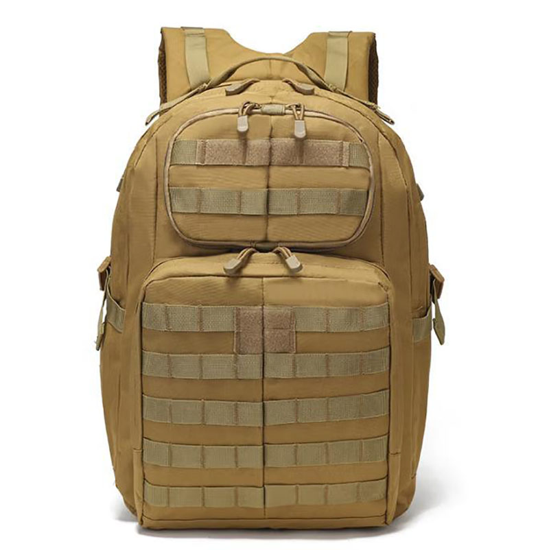 BP02 Tactical Outdoor Backpack with MOLLE Front Panel and Large-Capacity Utility Storage