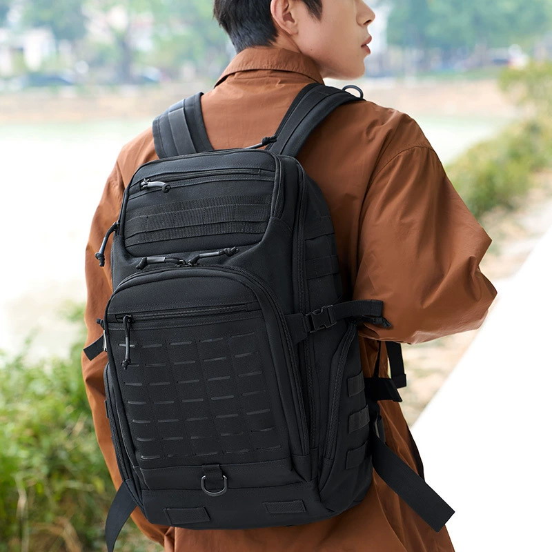 BP05 Urban Outdoor Leisure Backpack - Large Capacity Black Travel, Hiking & Everyday Adventure Pack