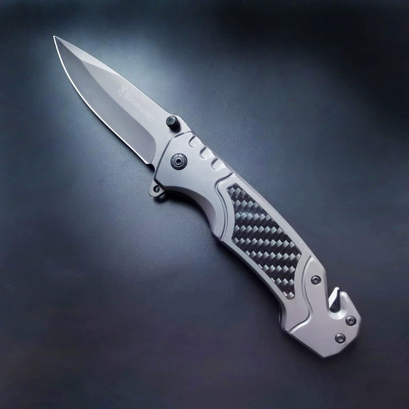 K32 Premium Tactical Folding Knife – Stainless Steel & Carbon Fiber Handle - Image 2