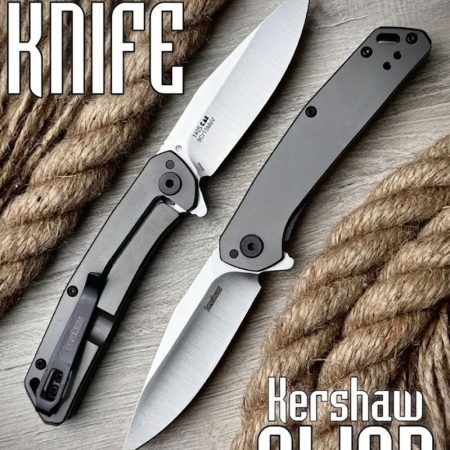 K46 Premium Kershaw Align Folding Knife (1405) – 8Cr13MoV Steel & All-Metal Handle