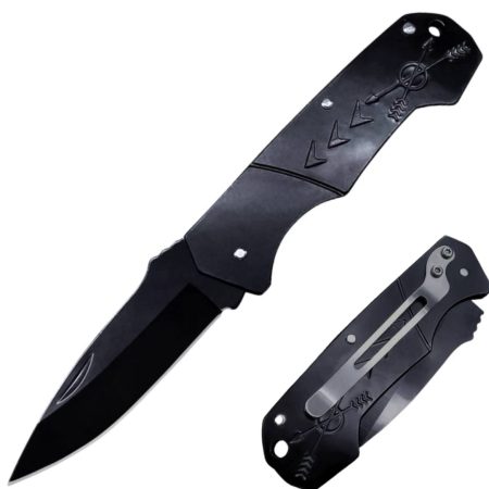K70 Tactical Mini Folding Pocket Knife – 57HRC Stainless Steel with Lightweight Aluminum Handle