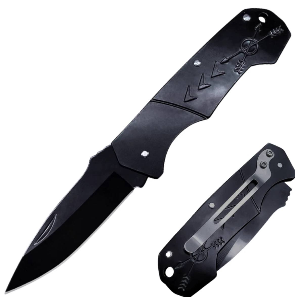 K70 Tactical Mini Folding Pocket Knife – 57HRC Stainless Steel with Lightweight Aluminum Handle