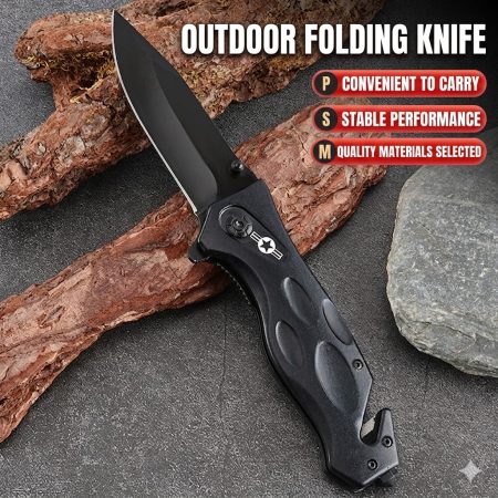 K84 Honeycomb Tactical Folding Knife – High-Performance Stainless Steel with Ergonomic Honeycomb Handle