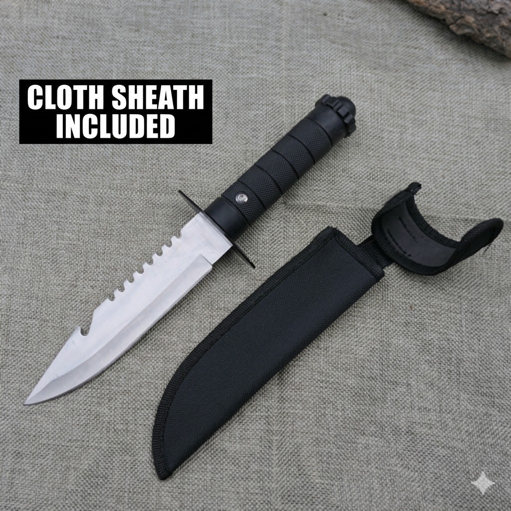 K91 Premium Outdoor Survival Straight Knife – High-Quality Fixed Blade for Camping and Adventure