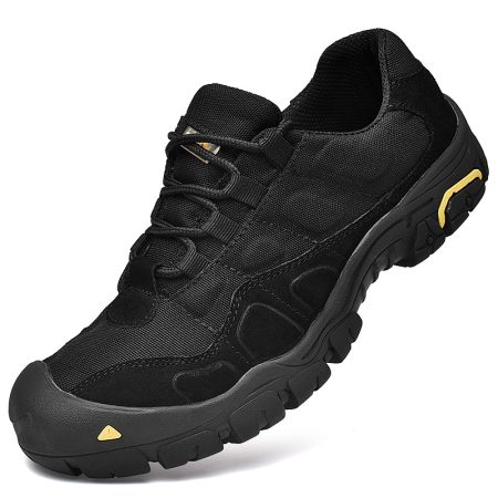 SH07 Professional Sand-Colored Combat Boots – Breathable Low-Cut Hiking & Outdoor Training Shoes