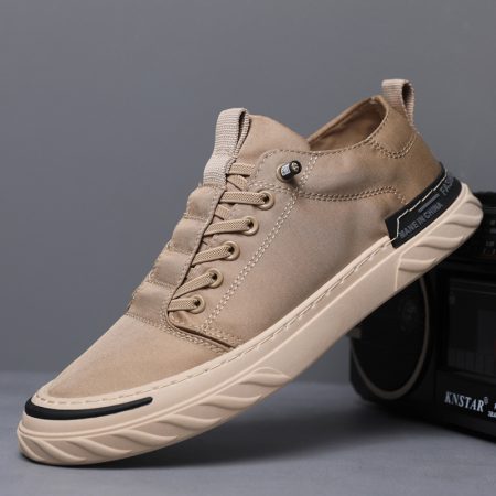 SH21 Men's Breathable Canvas Casual Shoes - Soft Sole Summer Everyday Sneakers