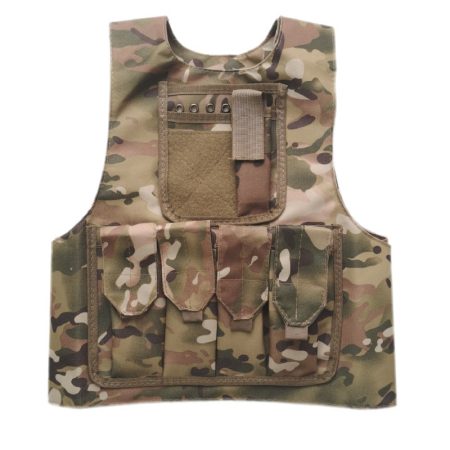 A01 Tactical Utility Vest with Adjustable Fit, Multi-Pocket Front Design, and Rear Storage Panel