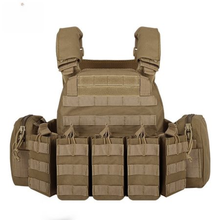 A04 Modular Detachable Tactical Vest with Front Utility Pouches and Side Storage Pockets