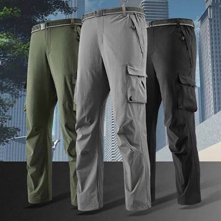 IX12 Outdoor Cargo Pants – Men's Utility Trousers with Multi-Pocket Design for Travel, Hiking, and Everyday Wear