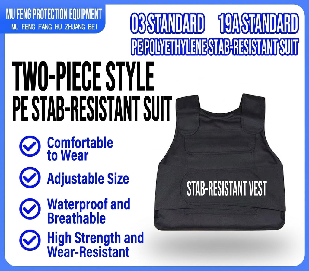 A17 Two-Piece Flexible PE Anti-Stab Protective Suit for Training and Outdoor Use