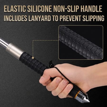 BA05 Best-Selling Extended Solid Hummer Baton - Premium 32-Inch Aviation Alloy Steel Tactical Stick