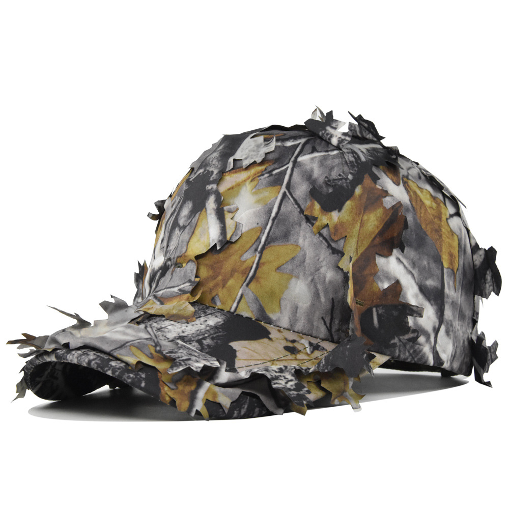 C04 Camouflage Tactical Baseball Cap with Leaf-Style Outdoor Design