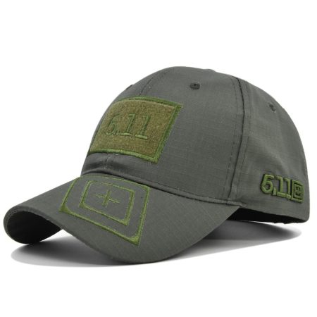 C21 Double-Layer Camouflage Tactical Baseball Cap with Embroidered Front Patch and Adjustable Fit 5.11
