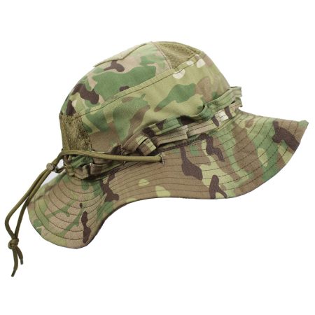 H05 Tactical Camouflage Wide Brim Boonie Hat with Mesh Vent Panels