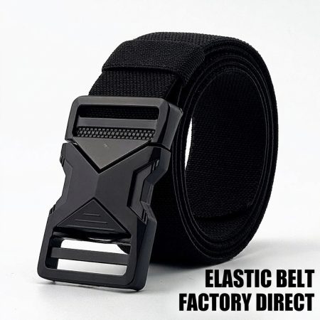 B03 Quick-Release Elastic Tactical Belt with Alloy Buckle