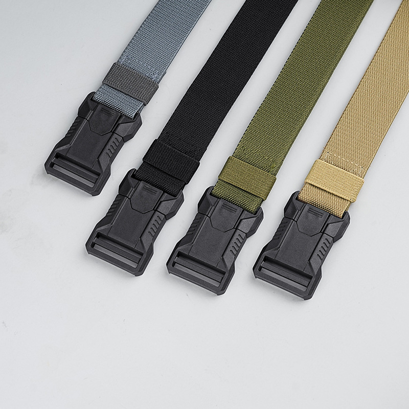B06 Elastic Quick-Release Tactical Belt for Outdoor Training and Daily Wear