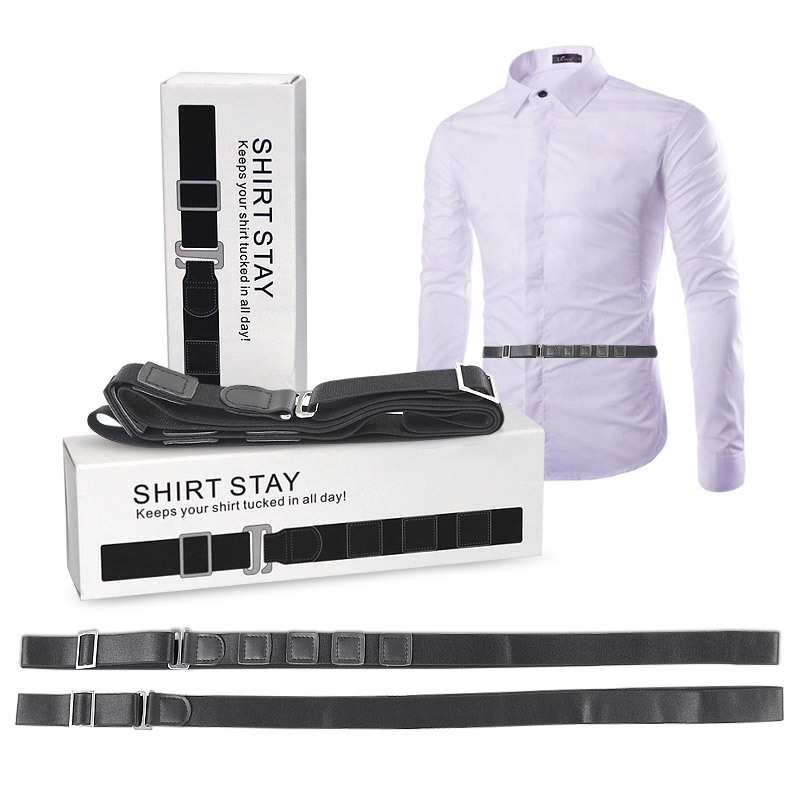 SS17 Adjustable Shirt Anti-Slip Wrinkle-Free Band with Elastic Leg Strap