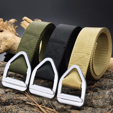 B20 Outdoor Woven Nylon Belt with Alloy Quick-Adjust Buckle