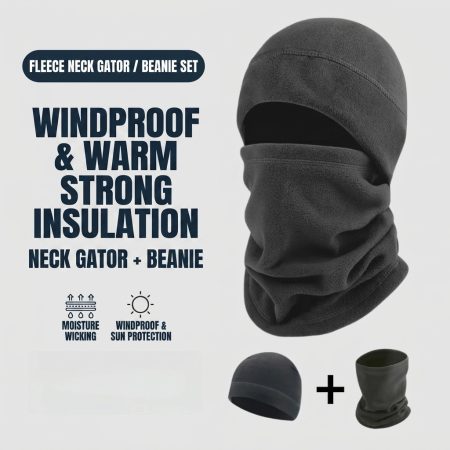 HM02 Fleece Full Face Neck Hood Mask for Cycling, Motorcycle & Outdoor Sports