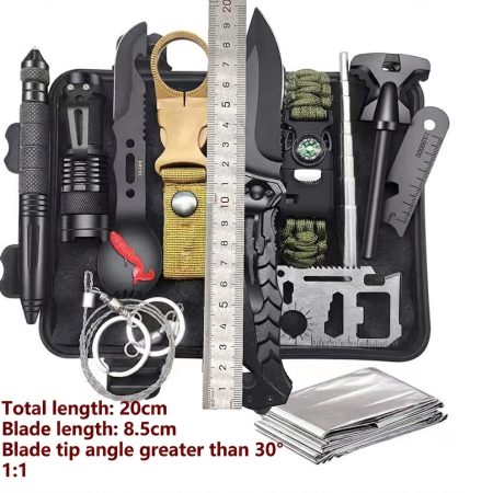 SK01 13-Piece Multifunctional Outdoor Survival Tool Kit