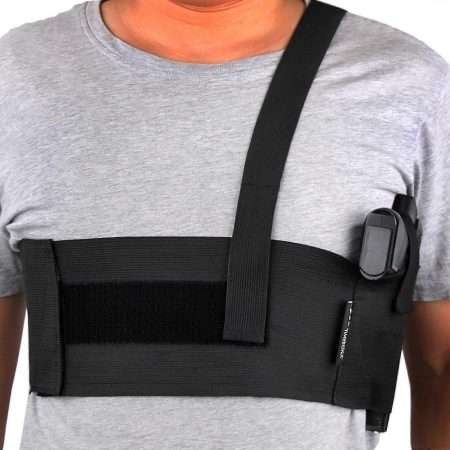 GH03 Concealed Underarm Shoulder Holster with Elastic Chest Band