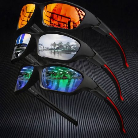 GL12 Unisex Outdoor Sports Sunglasses with PC Lens, Wind & Sand Protection
