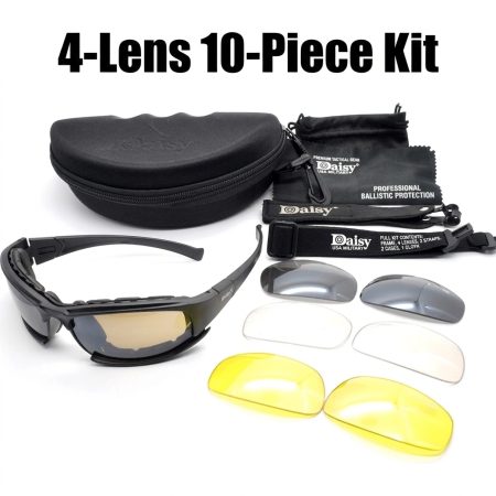 GL19 Polarized Tactical Cycling Sunglasses Set for Outdoor Sports, Riding and Wind Protection