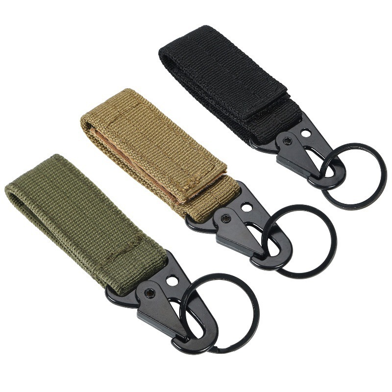CG09 Tactical MOLLE Webbing Key Holder Clip with Quick-Release Hook - Image 2