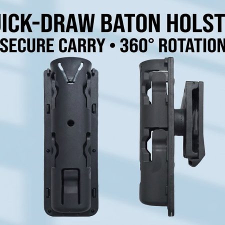 TTH12 Quick-Release 360-Degree Rotating Baton Holster for Tactical Belt and Vest Carry