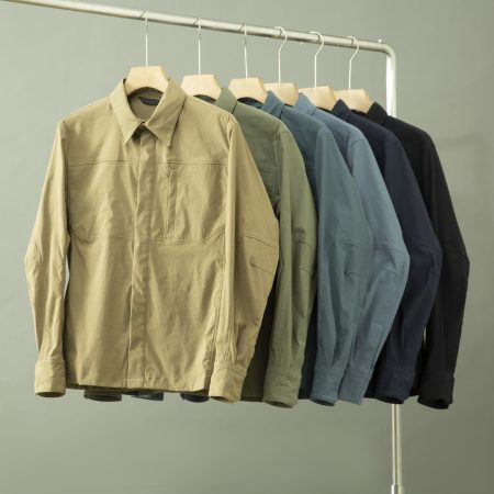 SHL30 Spring & Autumn Men's Commuter Shirt Jacket - Casual Retro Multi-Pocket Outdoor Top